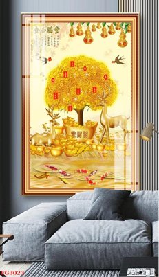 File tranh gốc File tranh tráng gương hiện đại FG3023 chủ đề hiện đại