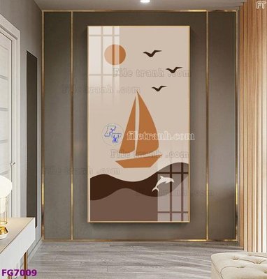 Tải file File bộ tranh tráng gương hiện đại FG7009 (ảnh gốc) file AI/EPS
