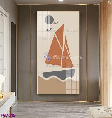 Tải file File bộ tranh tráng gương hiện đại FG7045 (gốc) làm file tranh quảng cáo