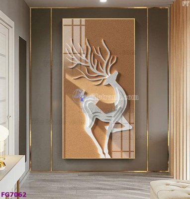 File in trần File bộ tranh tráng gương hiện đại FG7062 (file gốc) phong thủy