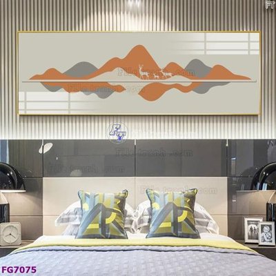 File in trần File bộ tranh tráng gương hiện đại FG7075 (file gốc) phong thủy