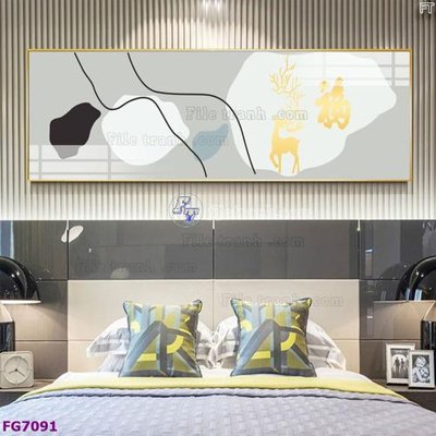 File in ấn File bộ tranh tráng gương hiện đại FG7091 (bản gốc) sắc nét