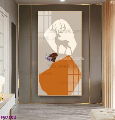 Tải file File bộ tranh tráng gương hiện đại FG7102 (gốc) làm tranh treo tường