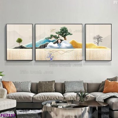 Tải file File bộ tranh tráng gương hiện đại FG7117 (ảnh gốc) 300dpi File bộ tranh tráng gương hiện đại FG7117