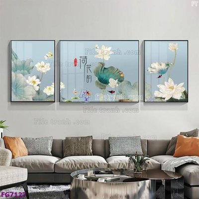 File gốc File bộ tranh tráng gương hiện đại FG7127 (chủ đề hiện đại) trang trí