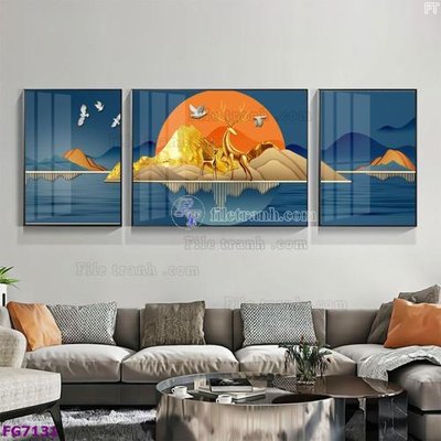 File in ấn File bộ tranh tráng gương hiện đại FG7131 (bản gốc) từ file gốc