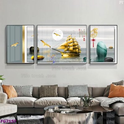 File gốc File bộ tranh tráng gương hiện đại FG7157 (PSD/TIFF) độ phân giải cao