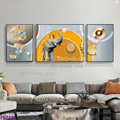 Tải về file gốc File bộ tranh tráng gương hiện đại FG7174 (chuẩn in ấn)