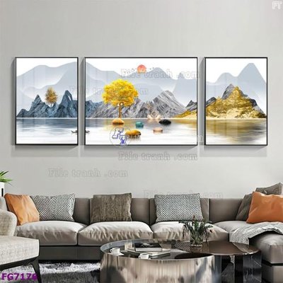 Tải file File bộ tranh tráng gương hiện đại FG7176 (ảnh gốc) 300dpi File bộ tranh tráng gương hiện đại FG7176