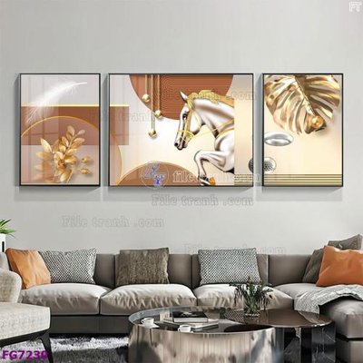 Download file gốc File bộ tranh tráng gương hiện đại FG7230 (in lụa) cao cấp