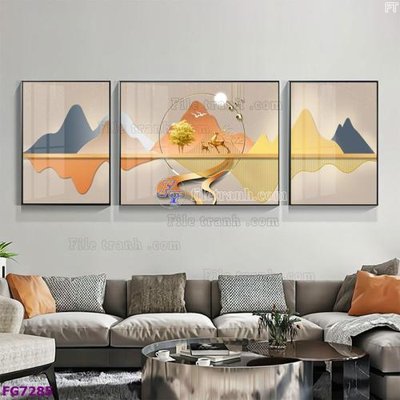 Tải file gốc File bộ tranh tráng gương hiện đại FG7285 (in khổ lớn) quảng cáo