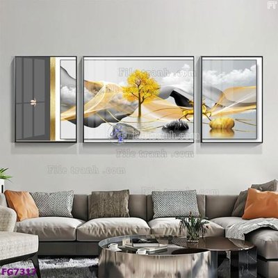 File gốc File bộ tranh tráng gương hiện đại FG7317 (PNG) trong suốt (transparent)