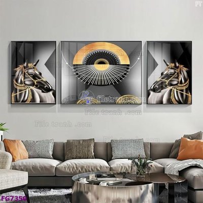 File tranh File bộ tranh tráng gương hiện đại FG7350 (ảnh gốc) độ nét vượt trội