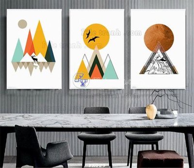 File tranh File tranh hiện đại pha lê gương FK029 (bản gốc) treo quán cafe