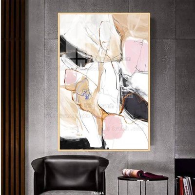 File gốc File tranh hiện đại pha lê gương FK044 (in lụa) họa tiết 3D