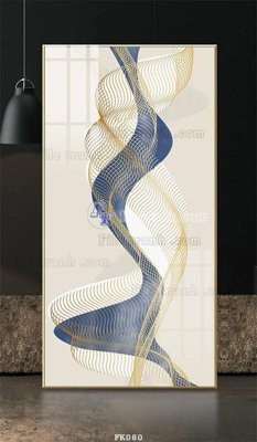 File gốc in ấn File tranh hiện đại pha lê gương FK080 độ phân giải cao