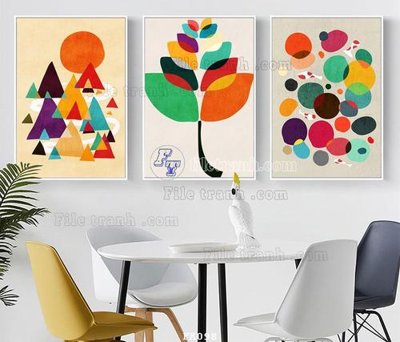 File gốc File tranh hiện đại pha lê gương FK098 (trang trí) phòng làm việc