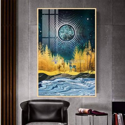 File gốc File tranh hiện đại pha lê gương FK109 (in tráng gương) nghệ thuật