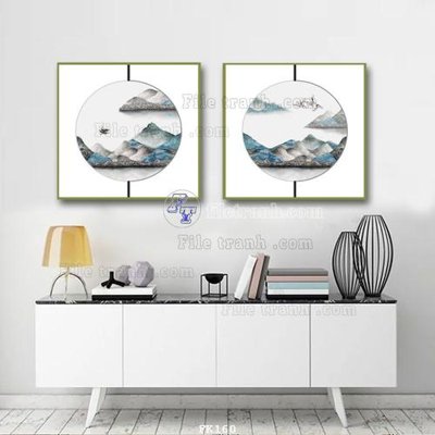 File tranh File tranh hiện đại pha lê gương FK160 (ảnh gốc) in trần xuyên sáng