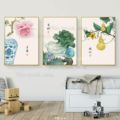 File tranh File tranh hiện đại pha lê gương FK164 (gốc) in trên kính