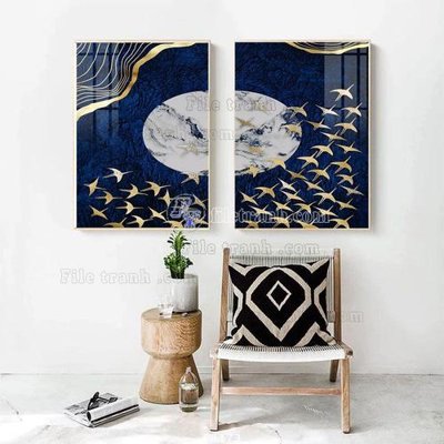 File gốc File tranh hiện đại pha lê gương FK173 (phiên bản chuẩn) để in ấn