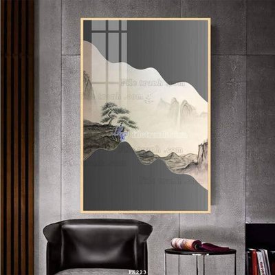 File gốc File tranh hiện đại pha lê gương FK223 (phong cách) tối giản