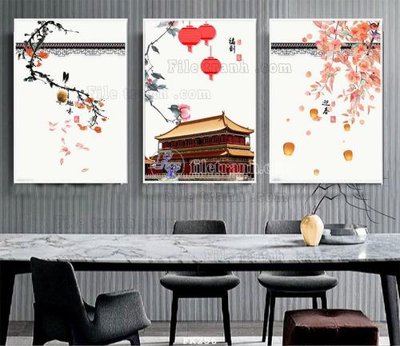 File tranh File tranh hiện đại pha lê gương FK256 (file gốc) chủ đề phong thủy