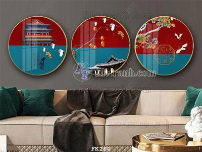 File tranh File tranh hiện đại pha lê gương FK260 (gốc) chủ đề trẻ em