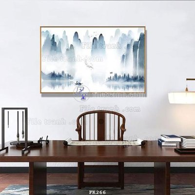 File ảnh gốc File tranh hiện đại pha lê gương FK266 (chuyên in mica)