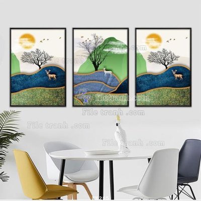 File PSD File tranh hiện đại pha lê gương FK285 (bản gốc) chất lượng nhất