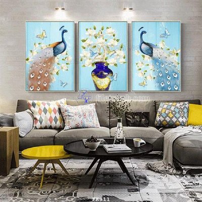 File tranh gốc File tranh hiện đại pha lê gương FK311 (bản đẹp) độc quyền