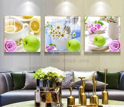 File tranh quảng cáo File tranh hiện đại pha lê gương FK316 (download file gốc)