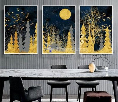 File in ấn File tranh hiện đại pha lê gương FK338 chuyên nghiệp