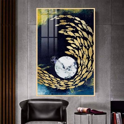 File tranh File tranh hiện đại pha lê gương FK379 (gốc) chủ đề con người