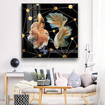 File tranh File tranh hiện đại pha lê gương FK380 (bản gốc) in canvas