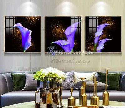 File tranh in trần File tranh hiện đại pha lê gương FK398 (ảnh gốc siêu nét)