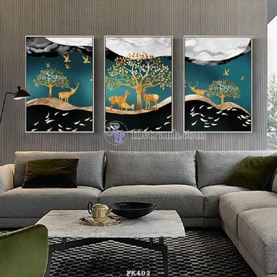 Download file gốc File tranh hiện đại pha lê gương FK402 (in lụa) tranh 3D