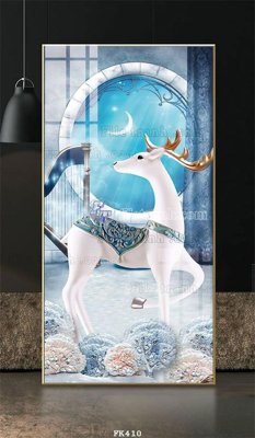 Ảnh gốc file in lụa File tranh hiện đại pha lê gương FK410 chi tiết