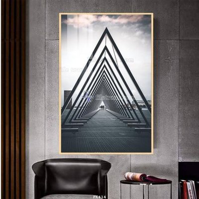 File PSD File tranh hiện đại pha lê gương FK414 (bản gốc) đã tách nền