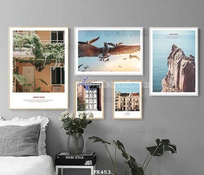 Tải file File tranh hiện đại pha lê gương FK453 (gốc) chủ đề hoa sen