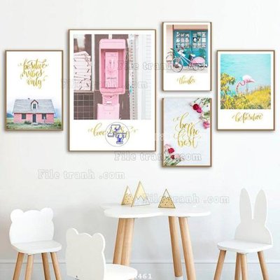 File in mica File tranh hiện đại pha lê gương FK461 (ảnh gốc) đẹp