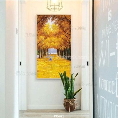 File in lụa File tranh hiện đại pha lê gương FK481 (chất lượng cao) File tranh hiện đại pha lê gương FK481