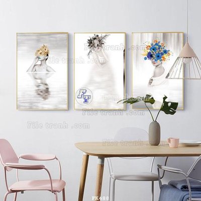 File ảnh File tranh hiện đại pha lê gương FK488 (gốc) in biển hiệu