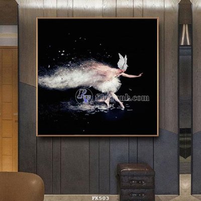 File tranh File tranh hiện đại pha lê gương FK503 (gốc) in vải canvas