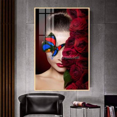 File gốc File tranh hiện đại pha lê gương FK508 (phong cách) tối giản