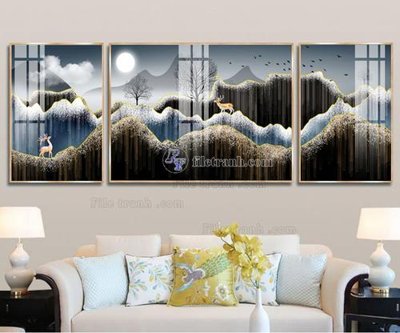 Chi tiết file gốc File tranh hiện đại pha lê gương FT009 (cho in tráng gương)