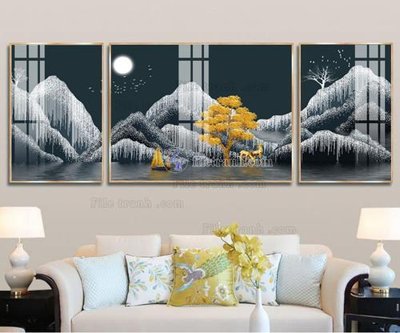 Tải file gốc File tranh hiện đại pha lê gương FT011 (in khổ lớn) không vỡ