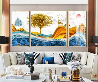 File gốc File tranh hiện đại pha lê gương FT013 (in mica) trang trí