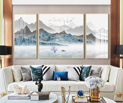 File gốc in mica File tranh hiện đại pha lê gương FT062 chất lượng