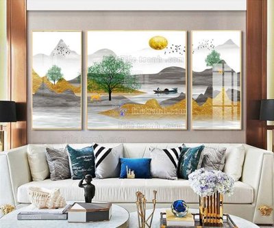 File tranh in tráng gương File tranh hiện đại pha lê gương FT063 (siêu nét)